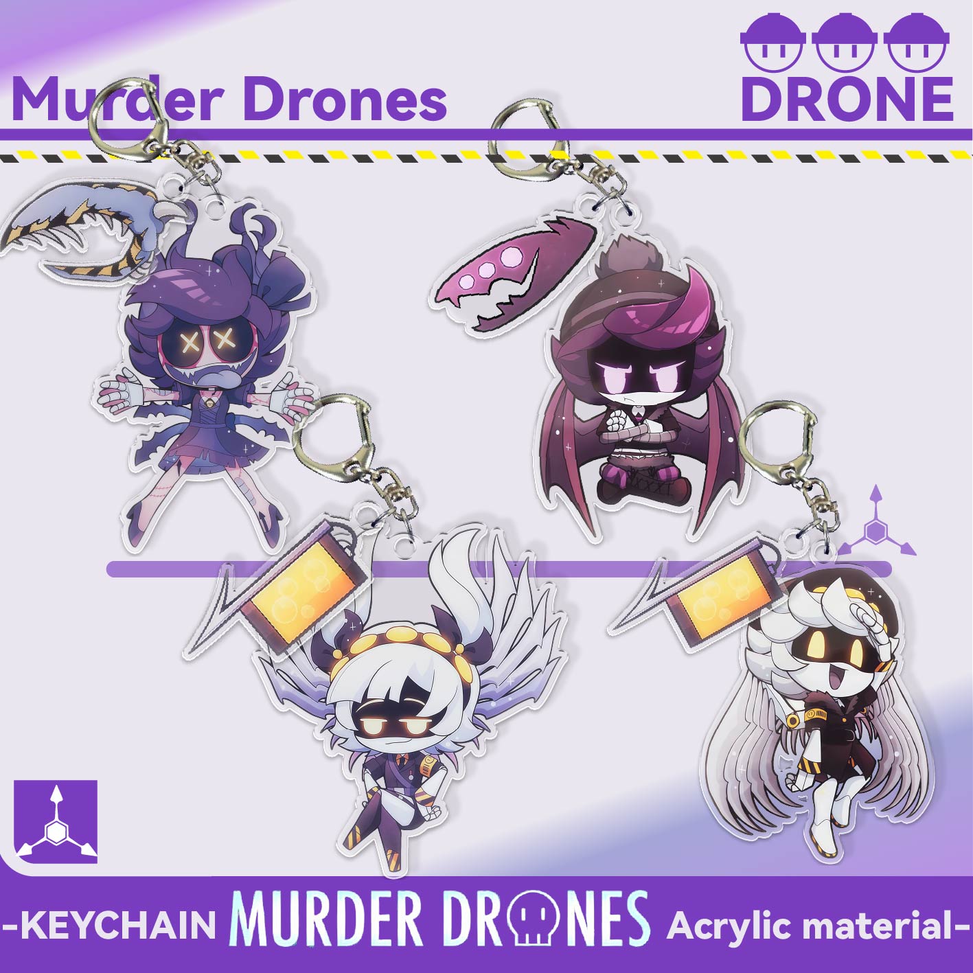 Drone & Rc Plane Maker Durgapur West Bengal - Murder Drones Keychain.,2D Acrylic Shake Keychain,