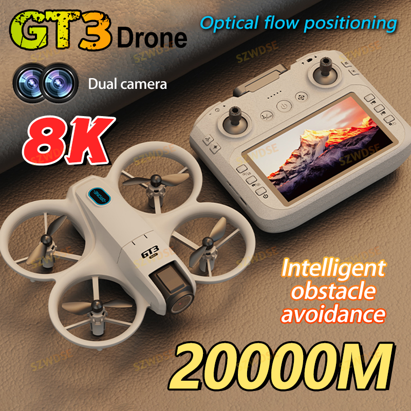 Drone Rc With Camera - New GT3 With Screen Mini Drone