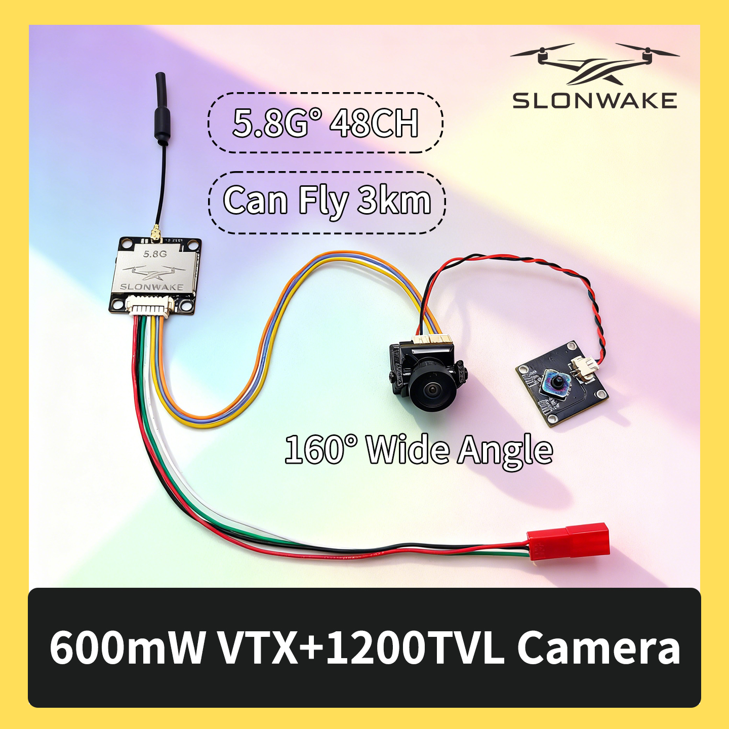 SLONWAKE 5.8G 600mW 7-24V FPV  - Drone Rc With Camera incelemesi ve fiyatı