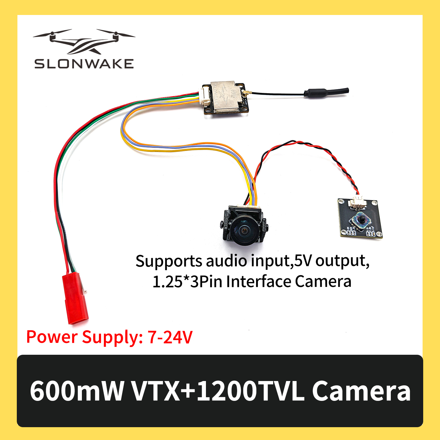 SLONWAKE 5.8G 600mW 7-24V FPV  - Drone Rc With Camera incelemesi ve fiyatı