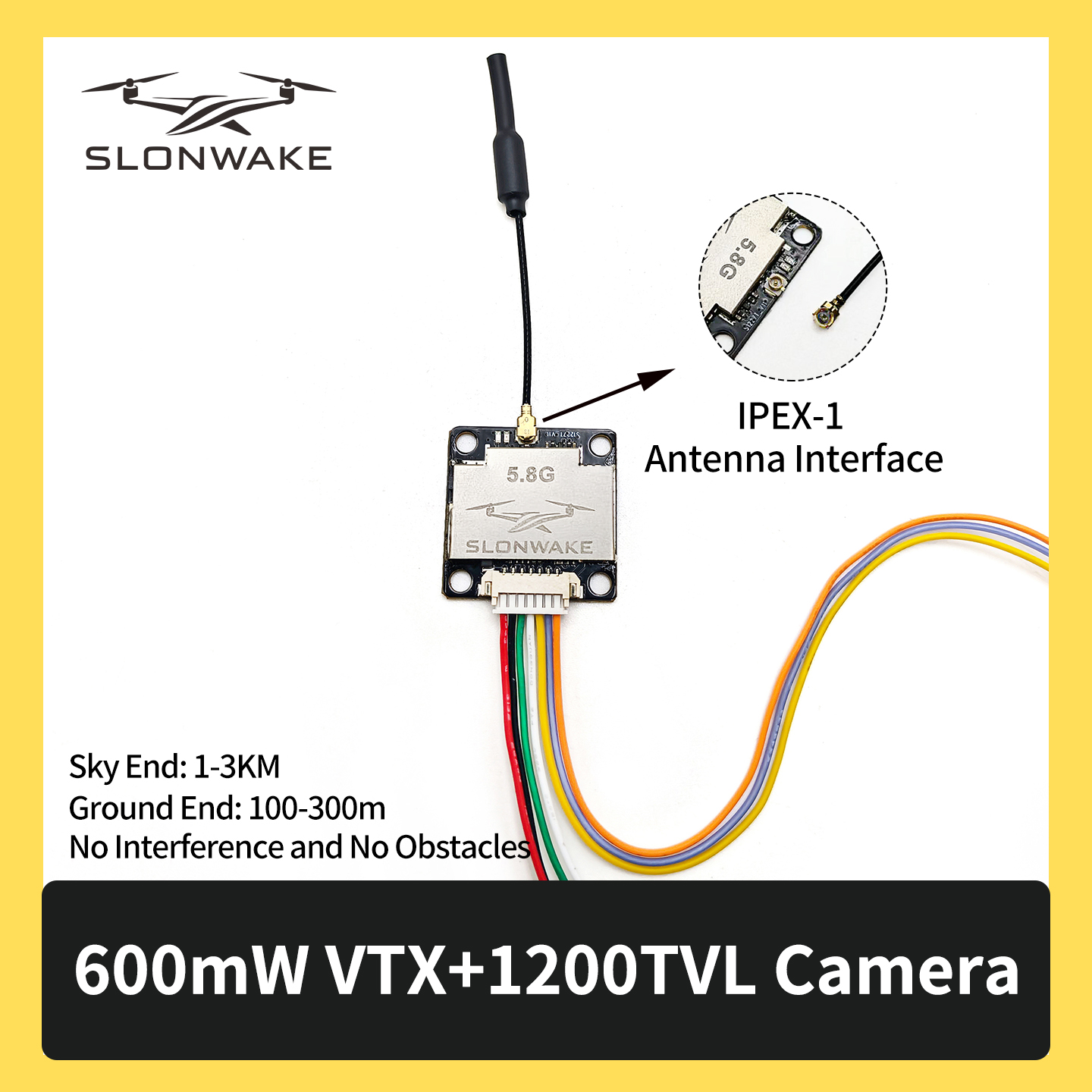 SLONWAKE 5.8G 600mW 7-24V FPV  - Drone Rc With Camera incelemesi ve fiyatı