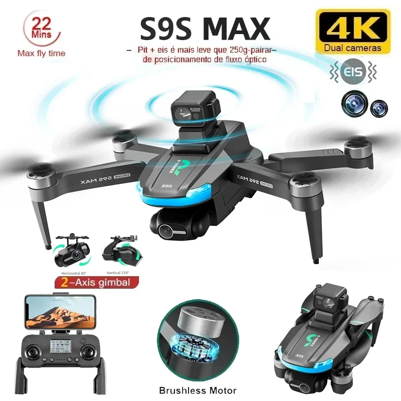 NEW S9S MAX MINI Drone 4K 2-Ax - Rc Drone Uav incelemesi ve fiyatı