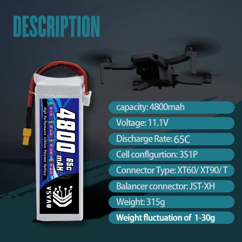 VSVAW 3S Lipo Battery for FPV  - Rc Drone Uav incelemesi ve fiyatı