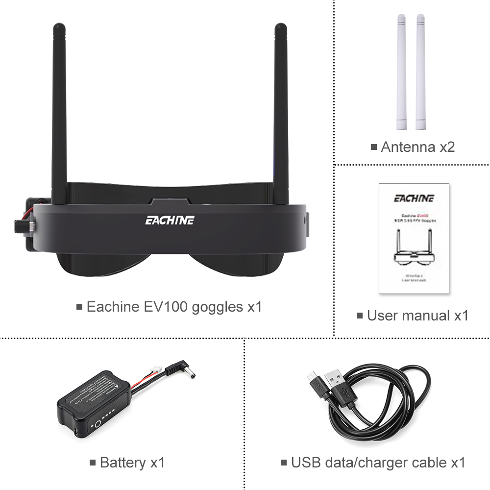 Eachine EV100 720*540 5.8G 72C - Drone Rc Cover incelemesi ve fiyatı