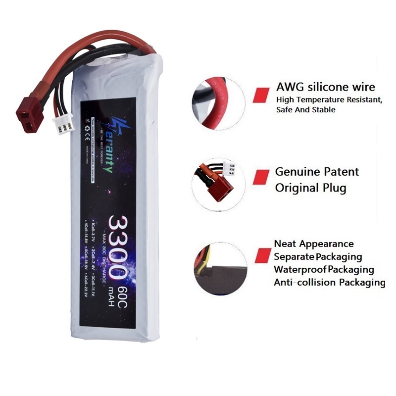 2S 7.4V LiPo Battery 3300mAh 6 - Drone Lipo Battery incelemesi ve fiyatı