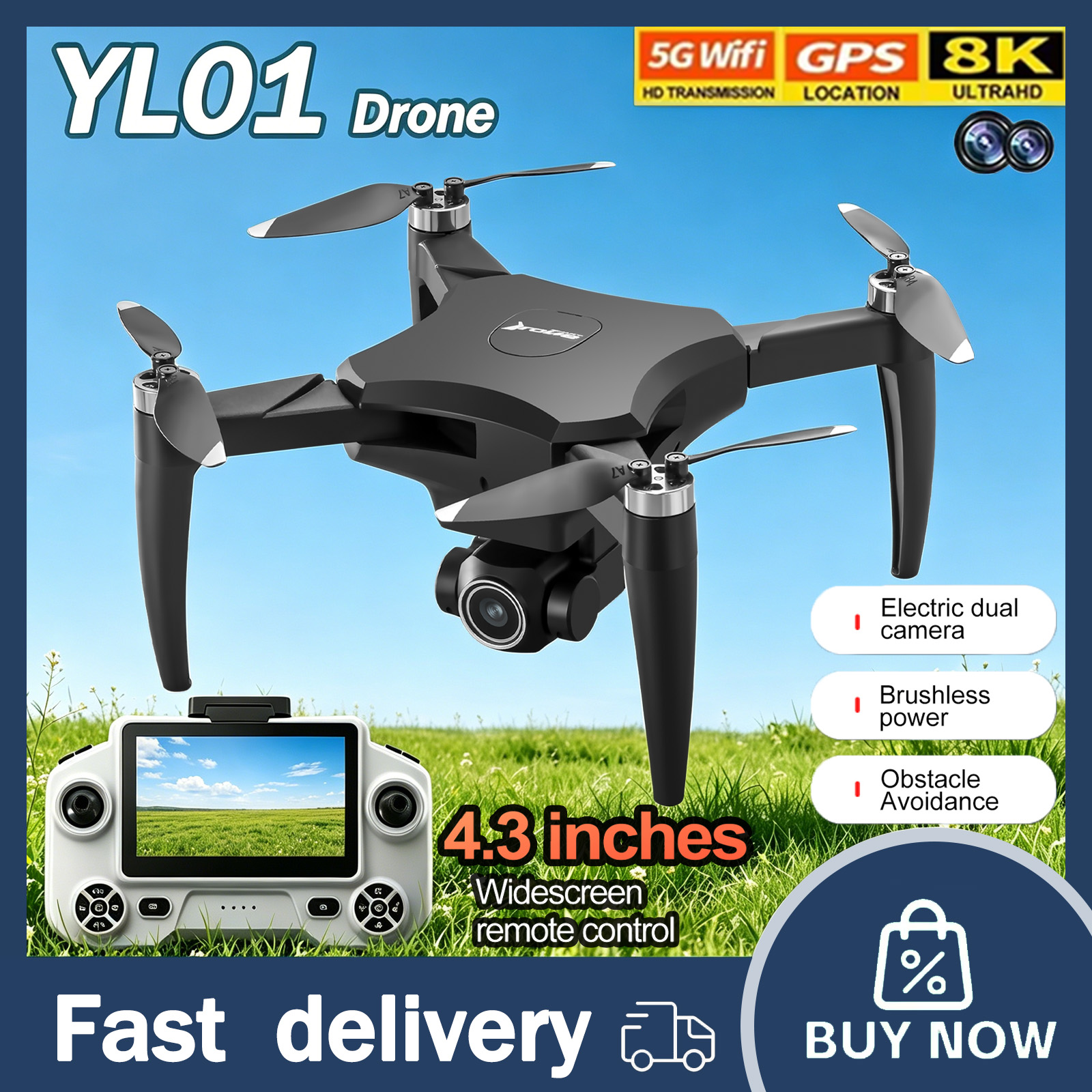 YL01 Mini Drone 8K Professiona - Drone Dji Rc Mini 3 Pro incelemesi ve fiyatı