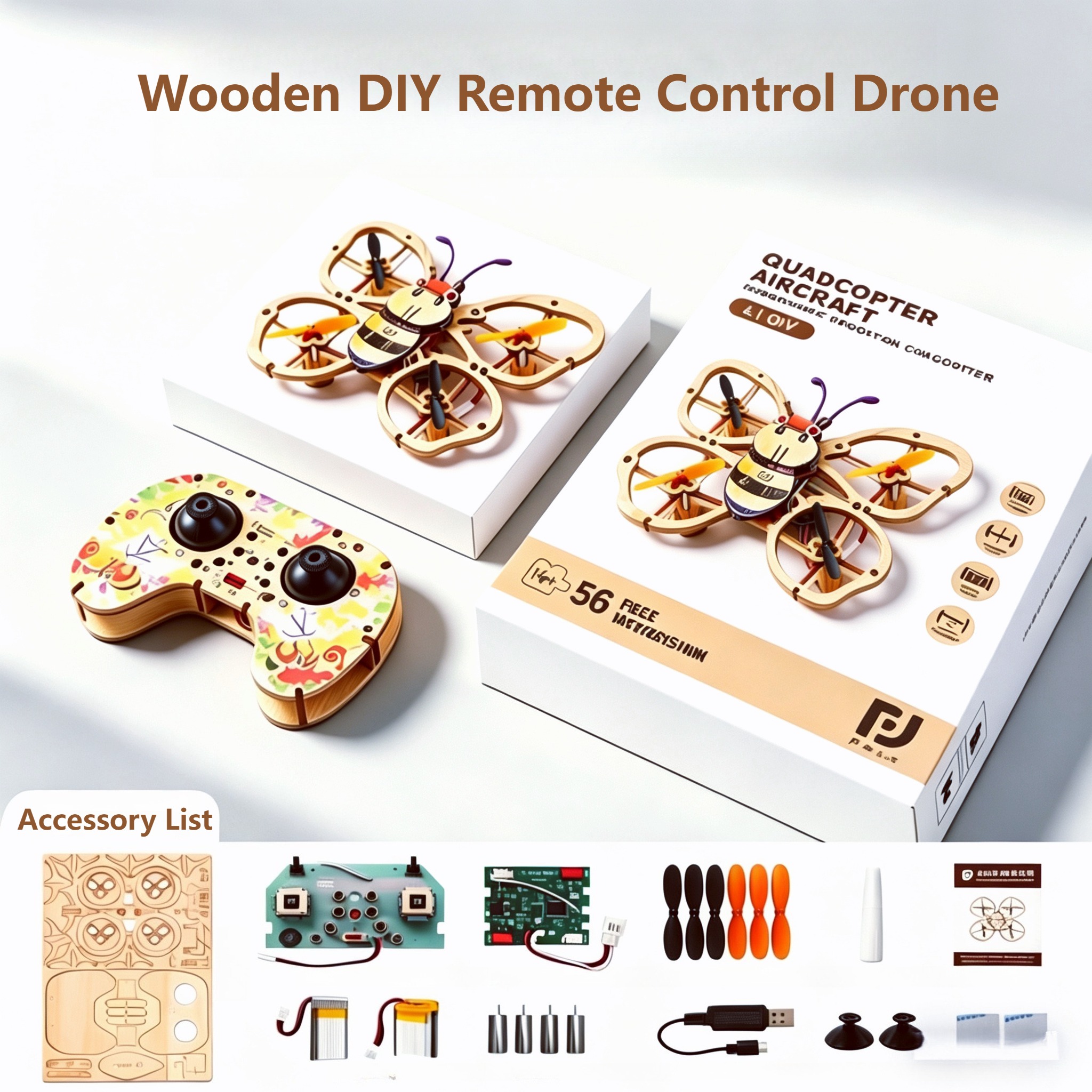 2026 New Wooden DIY Assembled  - Flight Controller incelemesi ve fiyatı