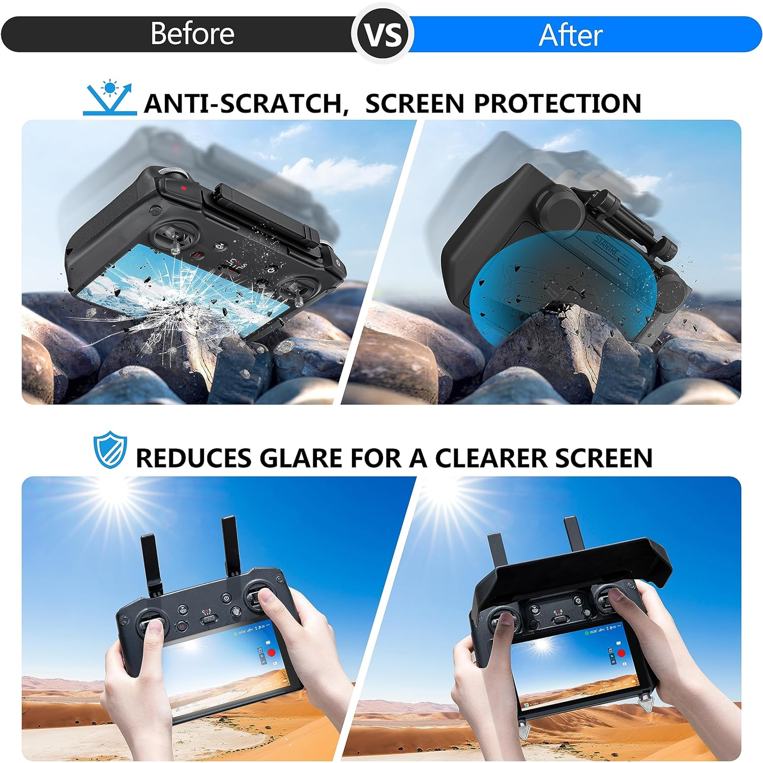 2-in-1 Sun Hood & Joystick Cov - Drone Rc Cover incelemesi ve fiyatı