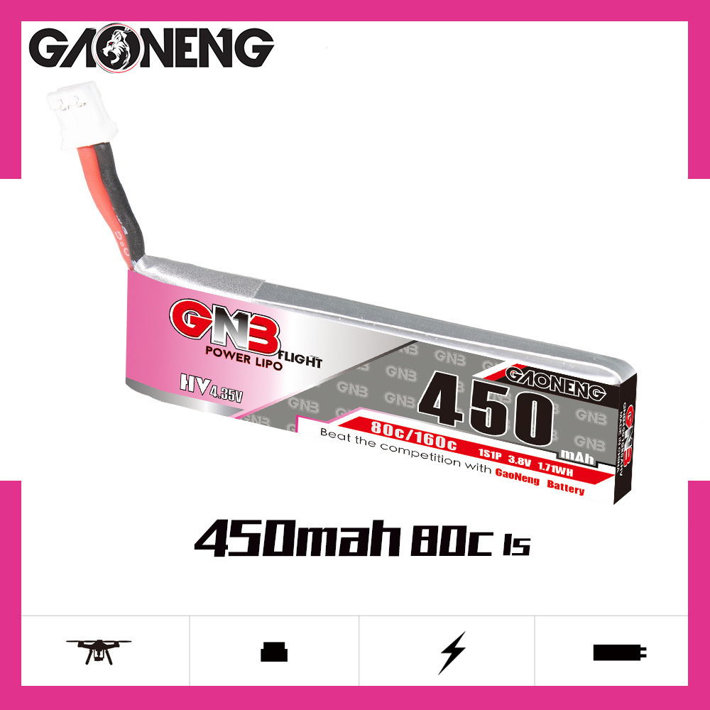 GNB HV 1S 3.8V 450mAh 80C/160C - Drone Lipo Battery incelemesi ve fiyatı