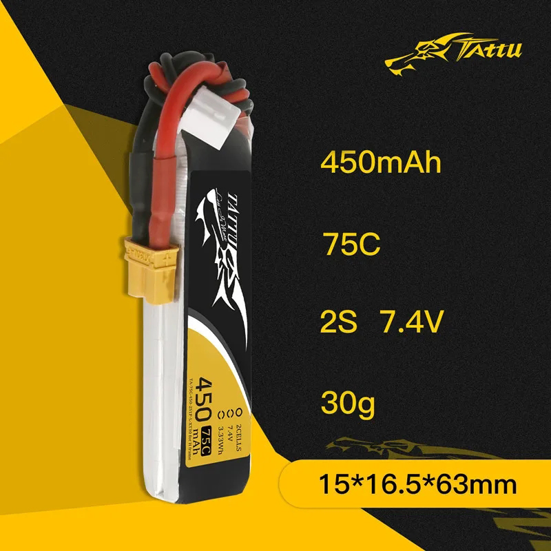 3Pcs NEW TATTU 450/500/550mAh  - Drone Lipo Battery incelemesi ve fiyatı