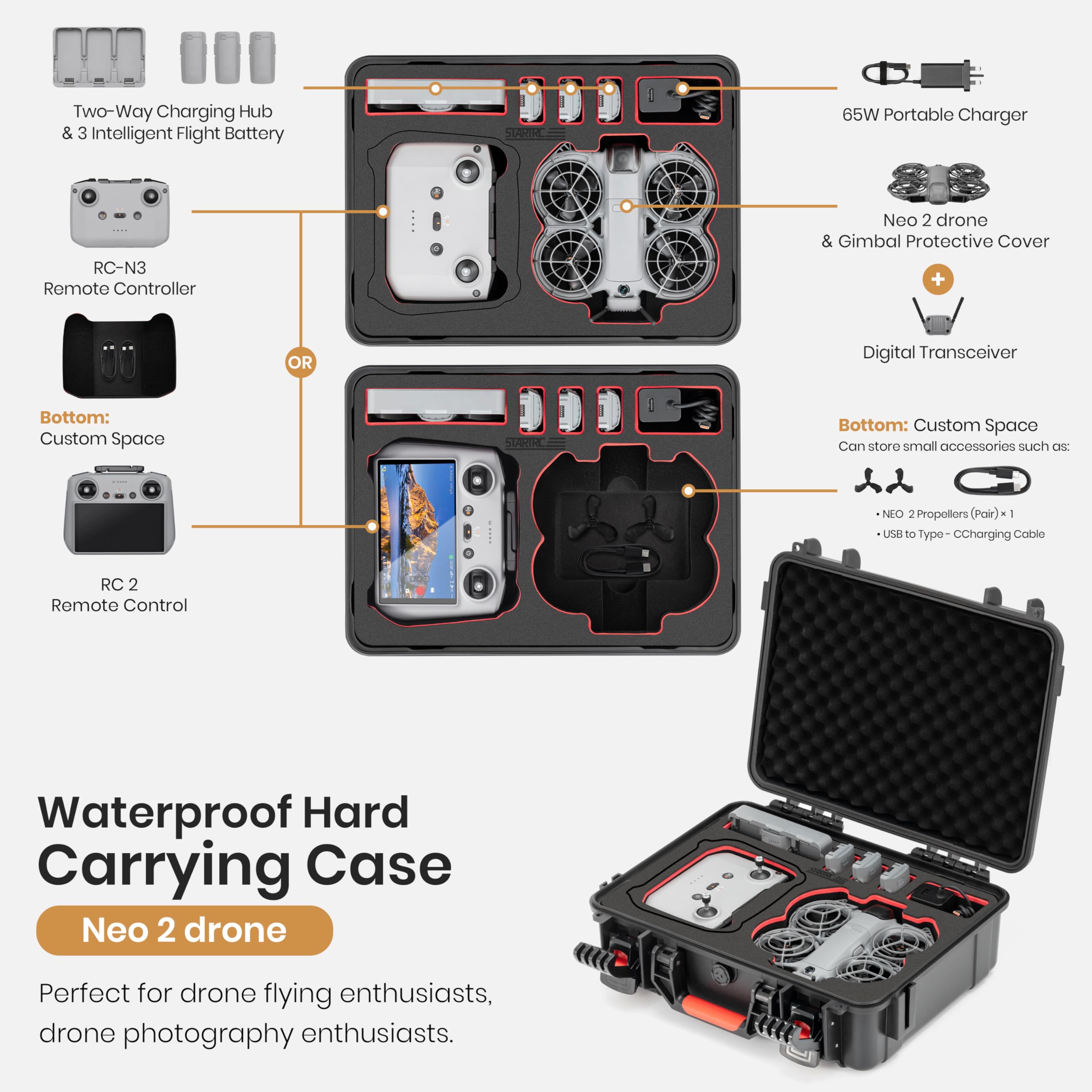 STARTRC Waterproof Hard Carryi - Drone Rc Cover incelemesi ve fiyatı